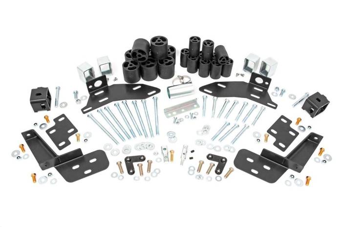 Rough Country - Body Lift Bumper Brackets FR & RR 3 Inch Lift Chevy C1500/K1500 Truck (88-94) Rough Country