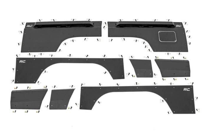 Rough Country - Full Body Armor FR & RR Combo Jeep Cherokee XJ 2WD/4WD (1997-2001) Rough Country
