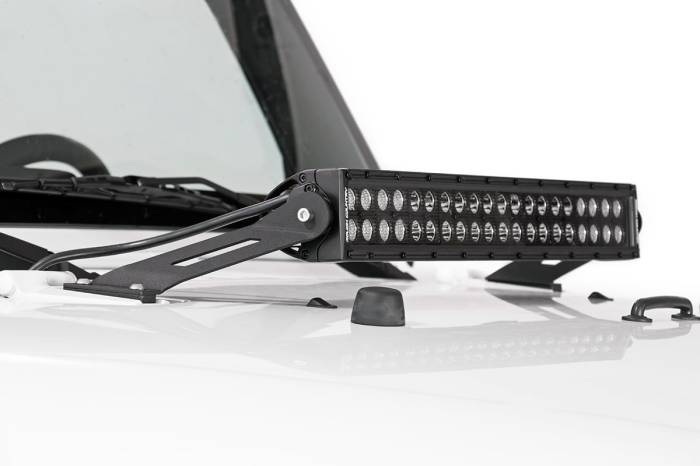 Rough Country - LED Light Mount Hood 20 Inch Jeep Wrangler JK/Wrangler Unlimited (07-18) Rough Country