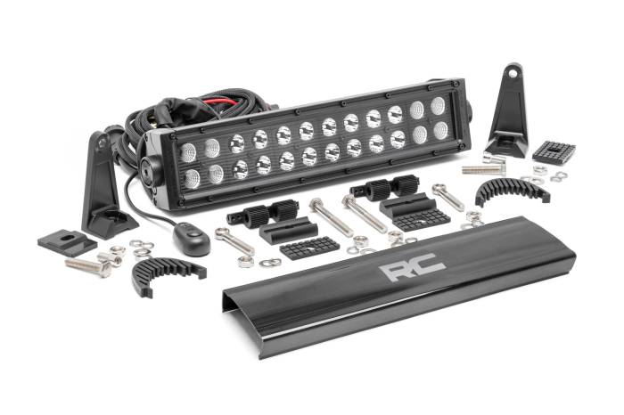 Rough Country - 12 Inch Black Series LED Light Bar Dual Row Rough Country