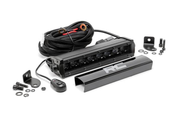 Rough Country - 8 Inch Black Series LED Light Bar Single Row Rough Country