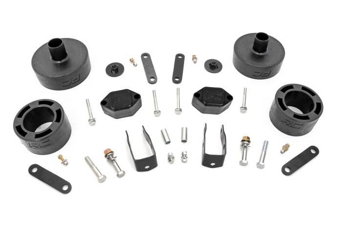 Rough Country - 2.5 Inch Lift Kit Spacers Jeep Wrangler JK/Wrangler Unlimited (2007-2018) Rough Country