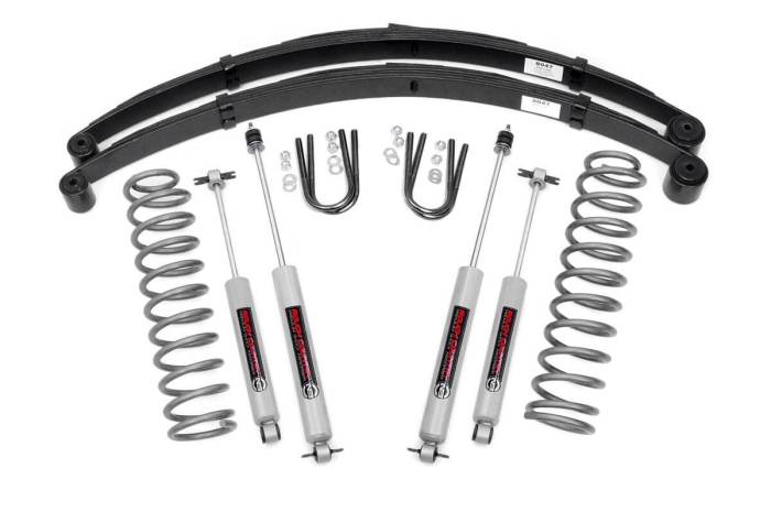 Rough Country - 3 Inch Lift Kit RR Springs Jeep Cherokee XJ 2WD/4WD (1984-2001) Rough Country