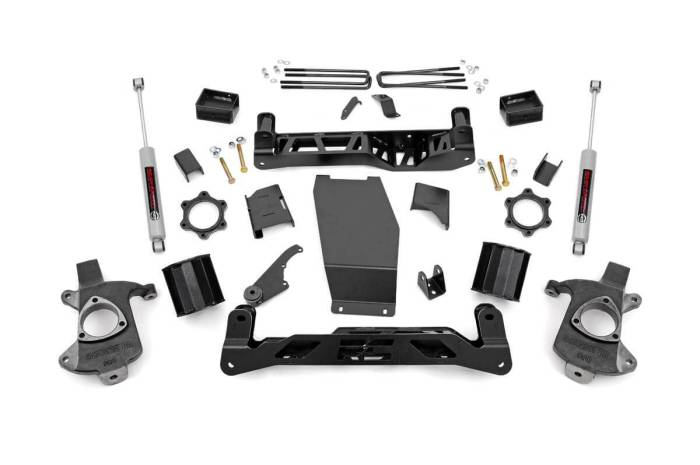 Rough Country - 5 Inch Lift Kit Cast Steel Silverado/Sierra 1500 4WD (14-18 & Classic) Rough Country