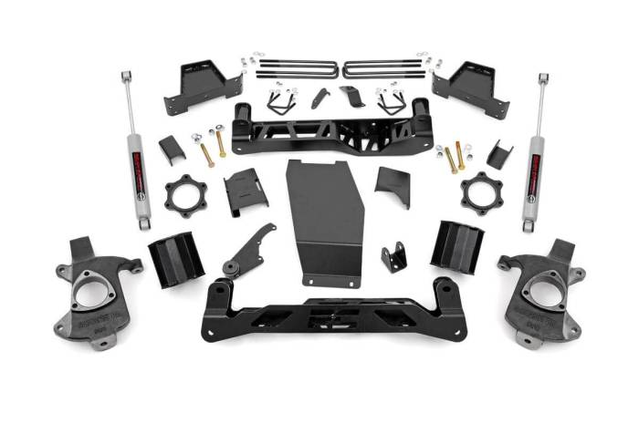 Rough Country - 6 Inch Lift Kit Cast Steel Silverado/Sierra 1500 4WD (14-17) Rough Country