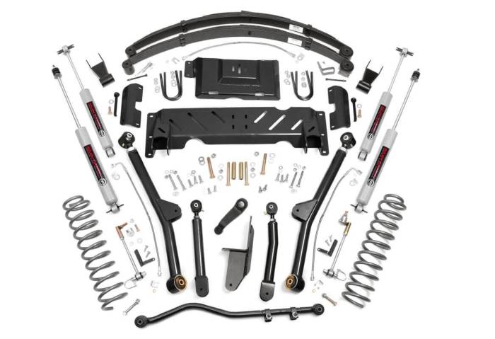 Rough Country - 6.5 Inch Lift Kit Long Arm NP231 Jeep Cherokee XJ 4WD (1984-2001) Rough Country