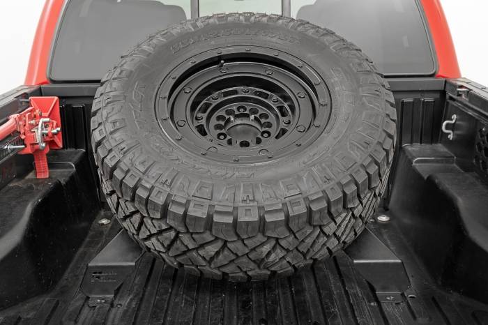 Rough Country - Bed Mount Spare Tire Carrier Universal (5x5.5 6x5.5 6x135 & 5x5.0 Bolt Patterns) Rough Country