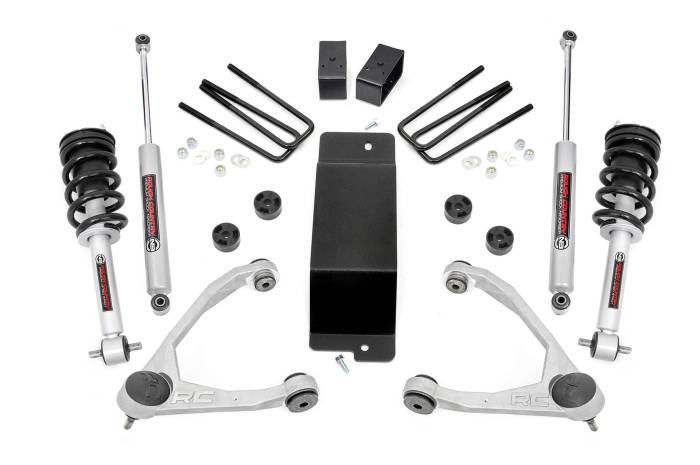 Rough Country - 3.5 Inch Lift Kit UCA N3 Struts Silverado/Sierra 1500 (07-13) Rough Country