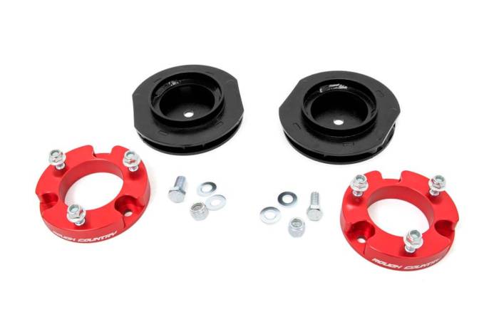 Rough Country - 2 Inch Lift Kit Red Spacers Toyota 4Runner 4WD (2003-2009) Rough Country