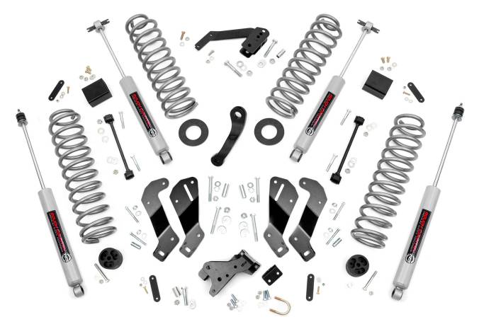 Rough Country - 3.5 Inch Lift Kit Jeep Wrangler Unlimited 2WD/4WD (2007-2018) Rough Country