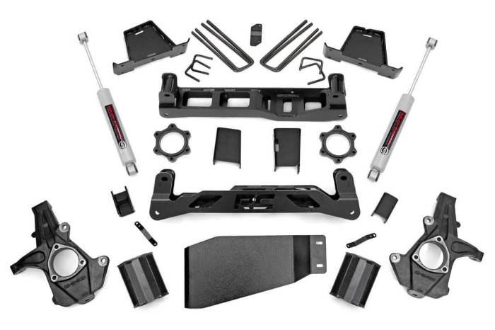 Rough Country - 7.5 Inch Lift Kit Silverado/Sierra 1500 4WD (2007-2013) Rough Country