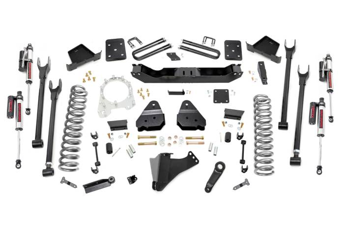 Rough Country - 6 Inch Lift Kit 4-Link No OVLD Vertex Ford F-250/F-350 Super Duty (17-22) Rough Country