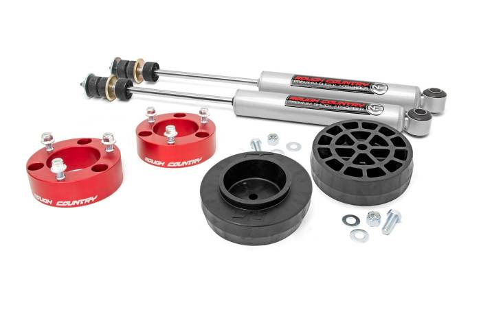 Rough Country - 3 Inch Lift Kit Red Spacers Toyota 4Runner (03-09)/FJ Cruiser (07-14) Rough Country