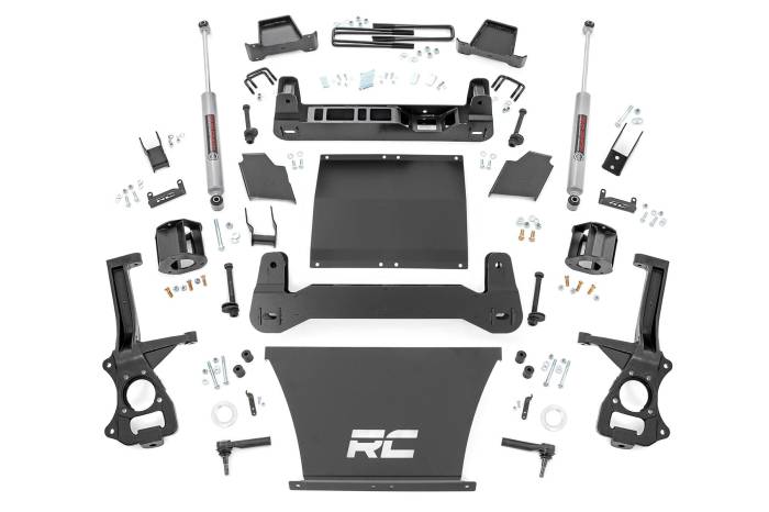 Rough Country - 4 Inch Lift Kit AT4/Trailboss Chevy/GMC Sierra 1500 (19-24)/Silverado 1500 (19-24) Rough Country