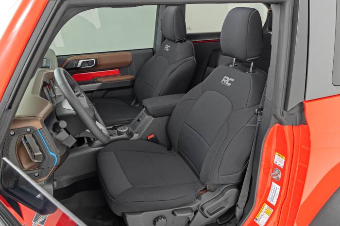 Rough Country - Seat Covers Bucket Seats FR & RR Ford Bronco (2 Door) 4WD (2021-2025) Rough Country
