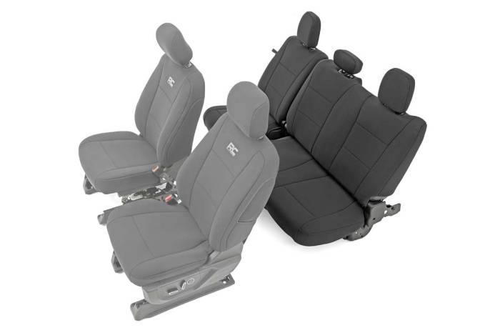 Rough Country - Seat Covers Rear Bench Seat Ford F-150/Lightning/F-250/F-350 (2015-2025) Rough Country