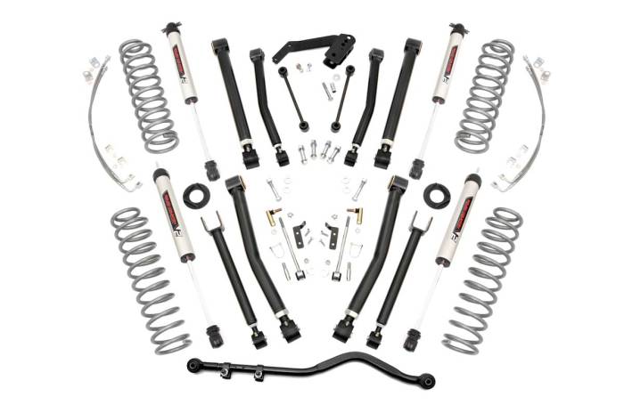 Rough Country - 4 Inch Lift Kit X-Series V2 Jeep Wrangler Unlimited 2WD/4WD (2007-2018) Rough Country