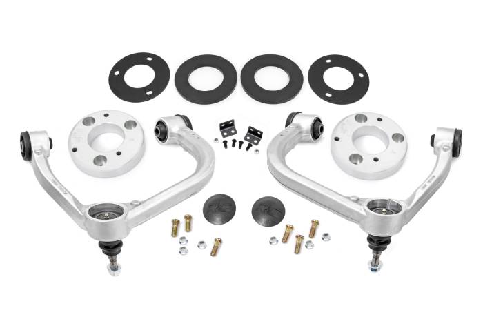 Rough Country - 3 Inch Lift Kit Forged UCA Ford F-150 Lightning 4WD (2022-2026) Rough Country