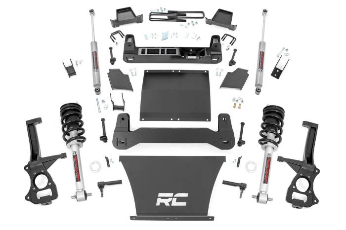 Rough Country - 6 Inch Lift Kit N3 Struts Chevy Silverado 1500 4WD (2019-2024) Rough Country