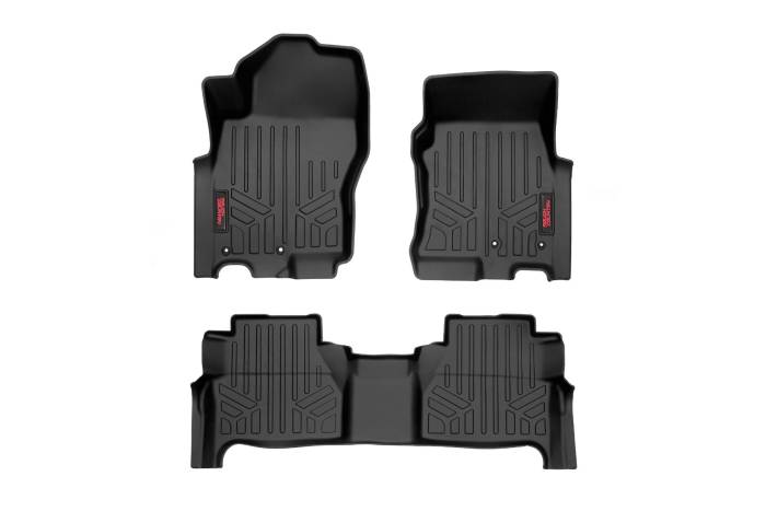 Rough Country - Floor Mats FR & RR Crew Cab Nissan Frontier 2WD/4WD (2022-2026) Rough Country