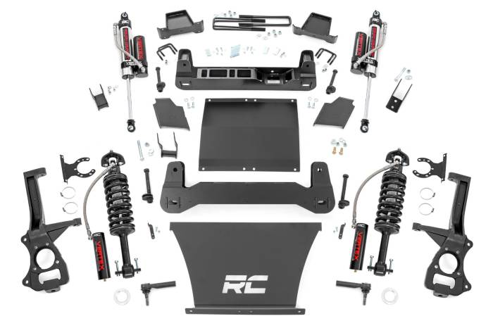 Rough Country - 4 Inch Lift Kit AT4/Trailboss Vertex Chevy/GMC Sierra 1500 (19-24)/Silverado 1500 (19-24) Rough Country