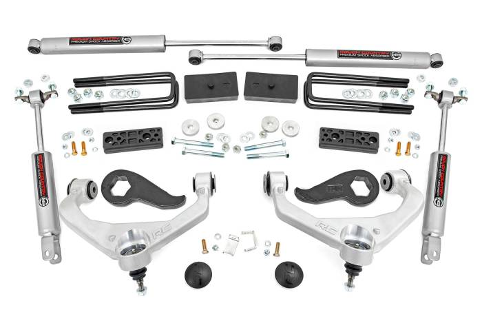 Rough Country - 3 Inch Lift Kit Silverado/Sierra 2500HD/3500HD 2WD/4WD (20-26) Rough Country