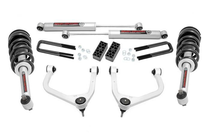Rough Country - 3.5 Inch Lift Kit N3 Struts Chevy Silverado 1500 2WD/4WD (2019-2024) Rough Country