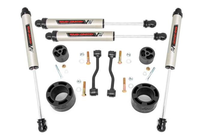Rough Country - 2.5 Inch Leveling Kit Spacers V2 Jeep Gladiator JT 4WD (2020-2023) Rough Country