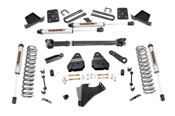 Rough Country - 6 Inch Lift Kit OVLDS D/S V2 Ford F-250/F-350 Super Duty 4WD (17-22) Rough Country