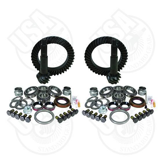 USA Standard Gear & Install Kit package for Jeep JK Rubicon, 4.11 ratio