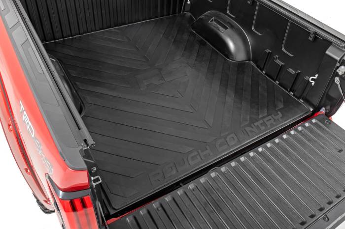 Rough Country - Bed Mat 5 Foot 7 Inch Bed RC Logo Toyota Tundra 2WD/4WD (2022-2026) Rough Country