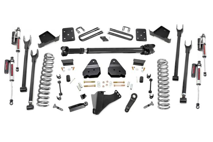 Rough Country - 6 Inch Lift Kit 4-Link No OVLD D/S Vertex Ford F-250/F-350 Super Duty (17-22) Rough Country