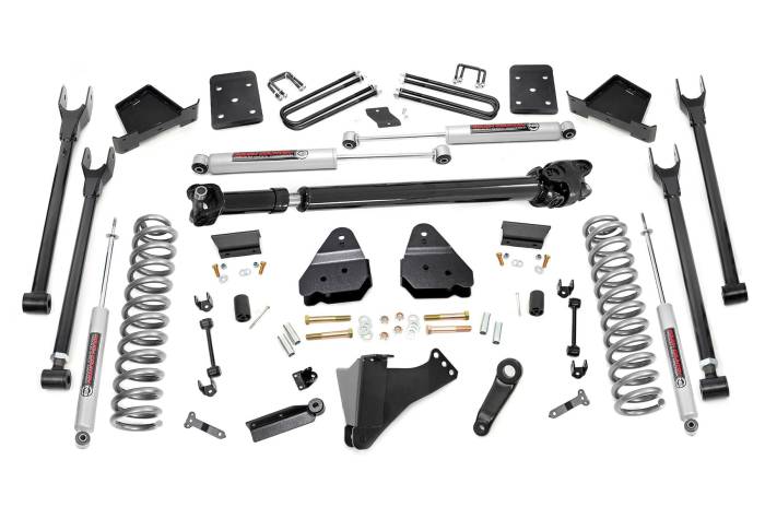 Rough Country - 6 Inch Lift Kit 4-Link OVLD D/S Ford F-250/F-350 Super Duty (17-22) Rough Country