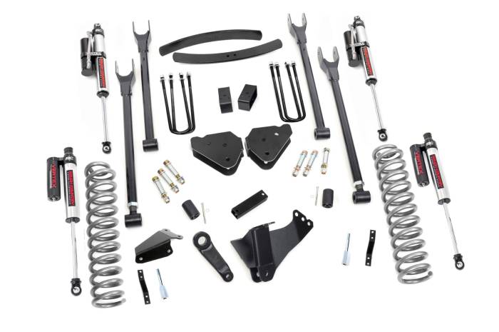 Rough Country - 6 Inch Lift Kit Diesel 4 Link OVLDS Vertex Ford F-250/F-350 Super Duty (05-07) Rough Country