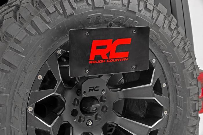 Rough Country - License Plate Relocation Bracket Jeep Wrangler JL (18-26)/Wrangler Unlimited (18-26) Rough Country