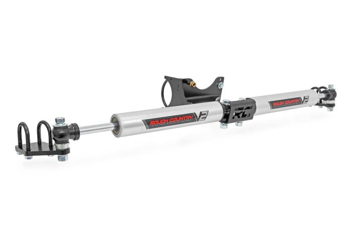 Rough Country - V2 Steering Stabilizer Dual 2-8 Inch Lift Ford F-250/F-350 Super Duty (05-26) Rough Country