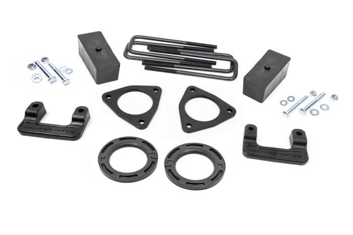 Rough Country - 2.5 Inch Leveling Kit Stamped Steel Chevy/GMC Sierra 1500 (16-18)/Silverado 1500 (07-18) Rough Country