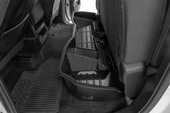 Rough Country - Under Seat Storage Double Cab Silverado/Sierra 1500/2500HD/3500HD 2WD/4WD Rough Country