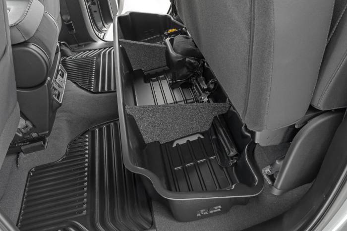 Rough Country - Under Seat Storage Double Cab Silverado/Sierra 1500/2500HD/3500HD (19-26) Rough Country