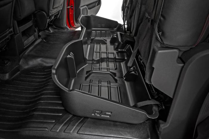 Rough Country - Under Seat Storage Crew Cab Silverado/Sierra 1500/2500HD/3500HD 2WD/4WD Rough Country