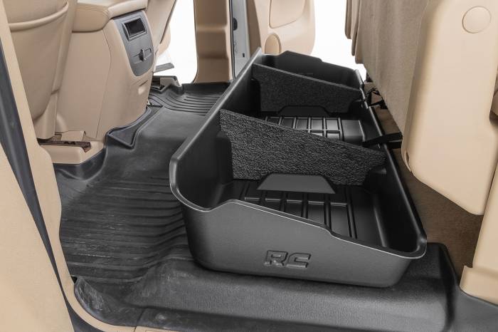 Rough Country - Under Seat Storage Crew Cab Silverado/Sierra 1500 (07-13) Rough Country