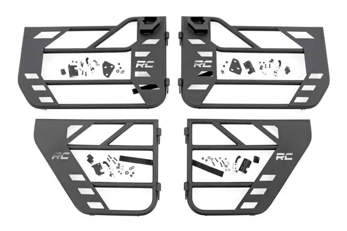 Rough Country - Tubular Doors Front and Rear Jeep Gladiator JT/Wrangler JL 4WD (18-26) Rough Country