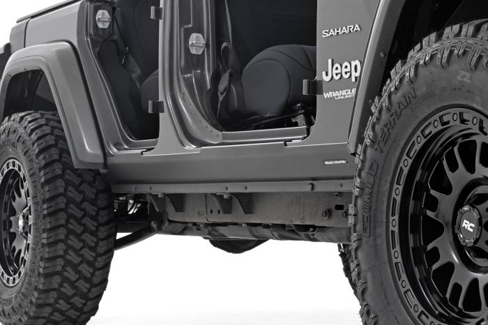 Rough Country - Trail Cladding Rocker Sill Plates Jeep Wrangler Unlimited 4WD (2018-2026) Rough Country