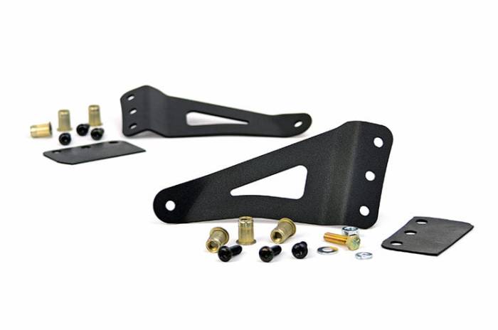 Rough Country - LED Light Mount Upper Windshield 50 Inch Curved Silverado/Sierra 1500/1500 SUV/2500HD/3500HD (07-14) Rough Country
