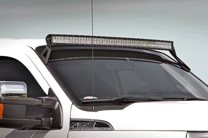 Rough Country - LED Light Mount Upper Windshield 54 Inch Curved Ford F-250/F-350 Super Duty (99-16) Rough Country