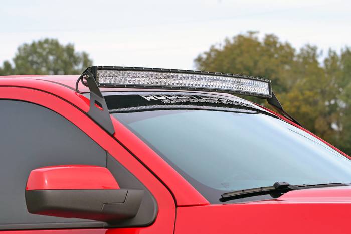 Rough Country - LED Light Mount Upper Windshield 54 Inch Curved Silverado/Sierra 2500HD/3500HD (15-19) Rough Country