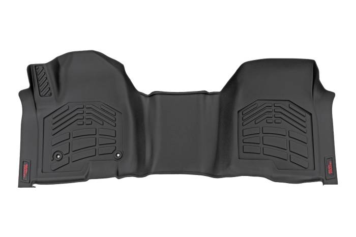 Rough Country - Sure-Fit Floor Mats Front Over Hump Crew Silverado/Sierra 1500/2500HD/3500HD (19-26) Rough Country