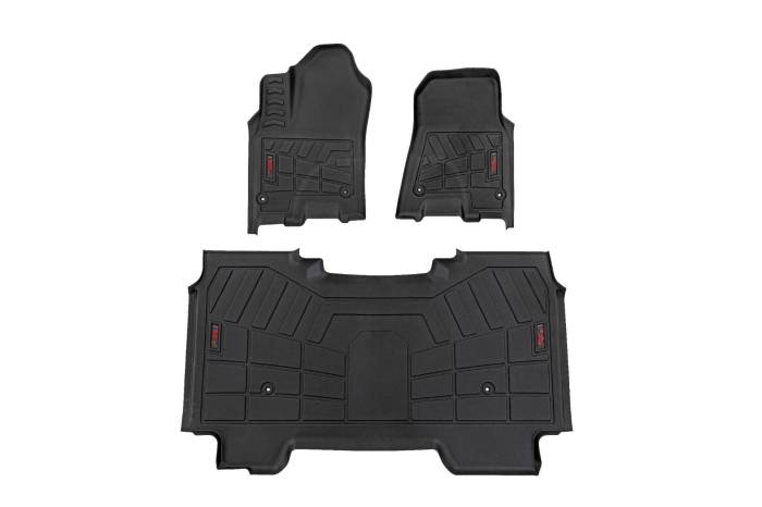 Rough Country - Sure-Fit Floor Mats Front & Rear Crew Ram 1500 2WD/4WD (2025-2026) Rough Country