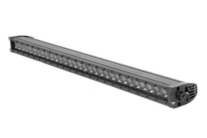 Rough Country - 30 Inch Black Series LED Light Bar Single Row Cool White DRL Rough Country