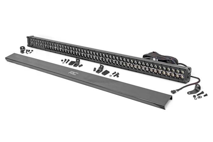 Rough Country - 50 Inch Black Series LED Light Bar Dual Row Cool White DRL Rough Country